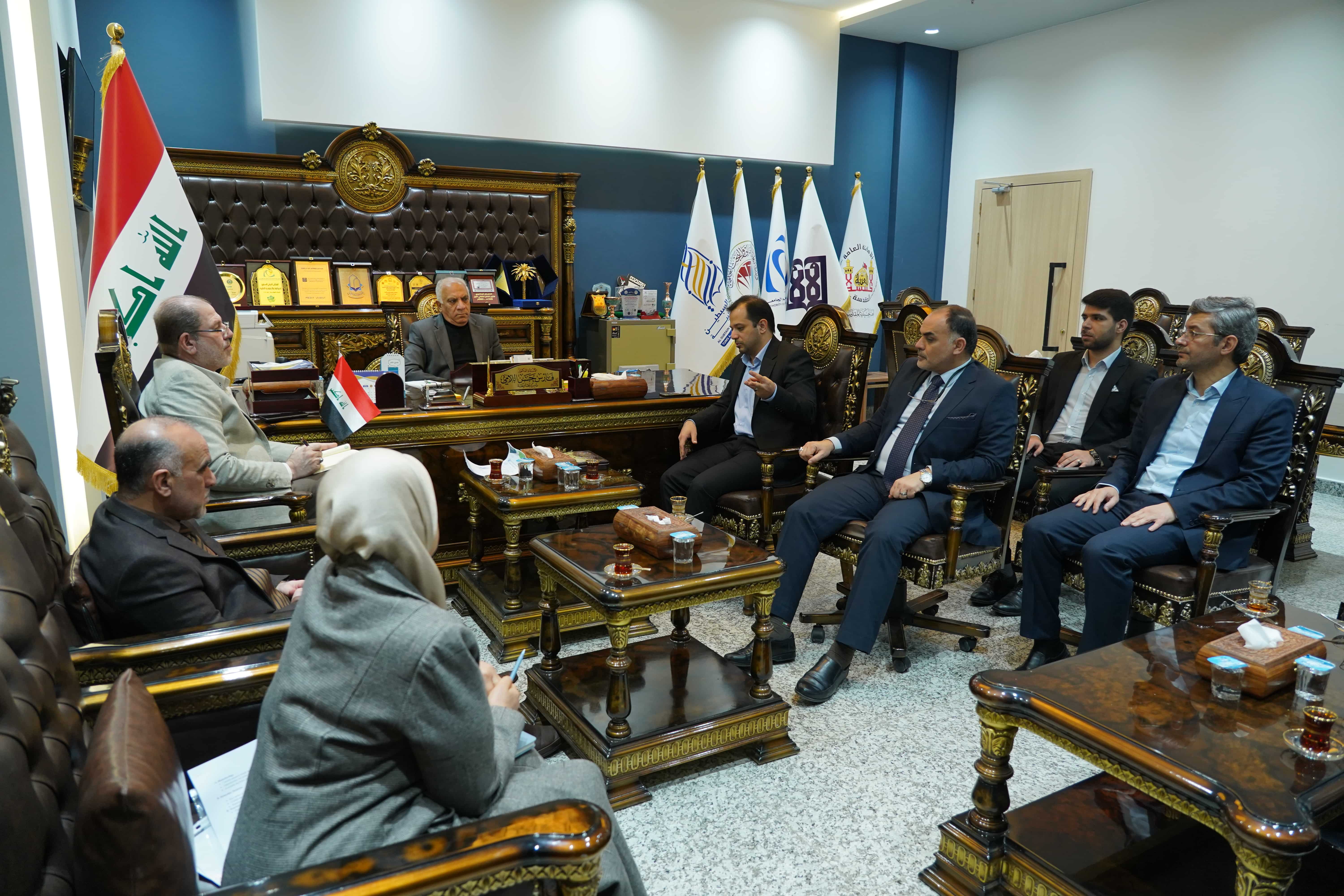 جامعة السبطين تستقبل وفدًا من كلية التقنيات الطبية المتقدمة بجامعة طهران للعلوم الطبية... 